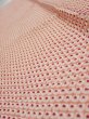Photo5: 3H10z30  Japanese Kimono Silk  FABRIC Shibori Coral pink 38.2x7.1 (5)