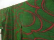 Photo2: 5417T01z810 Vintage Japanese Kimono Silk TSUMUGI Stream Green (2)