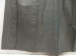 Photo4: 5417T02z870 Vintage Japanese Kimono Silk TSUMUGI  Steel blue (4)