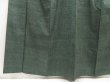 Photo4: 5417T05z810 Vintage Japanese Kimono Silk TSUMUGI Plain Green-Gray (4)