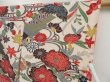 Photo7: 5417T06z860 Vintage Japanese Kimono Silk KOMON Peony Off-white (7)