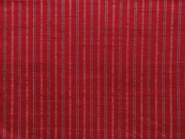 Photo6: 5417T09z770 Vintage Japanese Kimono Silk TSUMUGI  Dark red (6)