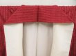 Photo7: 5417T09z770 Vintage Japanese Kimono Silk TSUMUGI  Dark red (7)