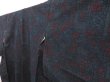 Photo2: 5417T10z780 Vintage Japanese Kimono Silk TSUMUGI Flower Black (2)