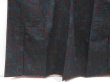 Photo4: 5417T10z780 Vintage Japanese Kimono Silk TSUMUGI Flower Black (4)