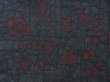 Photo6: 5417T10z780 Vintage Japanese Kimono Silk TSUMUGI Flower Black (6)