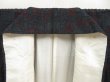 Photo7: 5417T10z780 Vintage Japanese Kimono Silk TSUMUGI Flower Black (7)