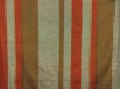 Photo5: 5417T12z910 Vintage Japanese Kimono Silk TSUMUGI Stripe Light brown (5)