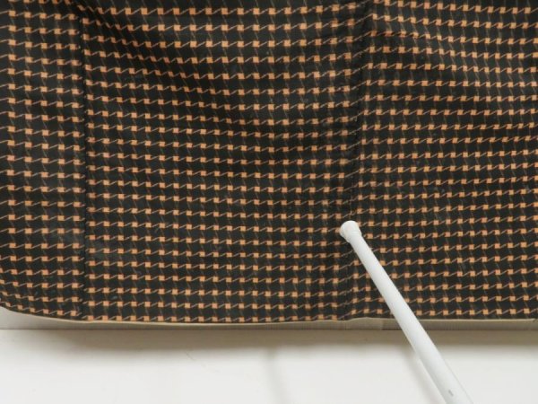 Photo8: 5417T13z820 Vintage Japanese Kimono Silk TSUMUGI  Black (8)