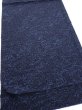 Photo2: 3H02z70  Japanese Kimono Silk  FABRIC Flowers Indigo 44.9x14.8 (2)