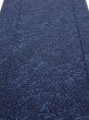 Photo1: 3H04z90  Japanese Kimono Silk  FABRIC Flowers Indigo 64.6x14.8 (1)