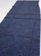 Photo3: 3H06z90  Japanese Kimono Silk  FABRIC Flowers Indigo 62.6x15.0 (3)