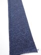 Photo2: 3H07z40  Japanese Kimono Silk  FABRIC Flowers Indigo 55.1x7.5 (2)