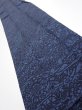 Photo1: 3H09z50  Japanese Kimono Silk  FABRIC Flowers Indigo 66.9x7.3 (1)
