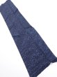 Photo1: 3H10z30  Japanese Kimono Silk  FABRIC Flowers Indigo 35.4x7.3 (1)