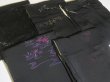 Photo2: RHG01z14  Japanese Kimono Silk BLACK HAORI 25pcs FREE SHIPPING (2)