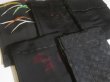 Photo2: RHG02z16  Japanese Kimono Silk BLACK HAORI 25pcs FREE SHIPPING (2)