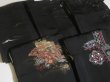 Photo4: RHG02z16  Japanese Kimono Silk BLACK HAORI 25pcs FREE SHIPPING (4)