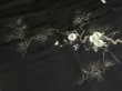 Photo7: RHG02z16  Japanese Kimono Silk BLACK HAORI 25pcs FREE SHIPPING (7)