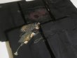 Photo8: RHG02z16  Japanese Kimono Silk BLACK HAORI 25pcs FREE SHIPPING (8)