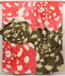 Photo1: 5423T11z1080 Vintage Japanese Kimono Silk FURISODE Flower Red (1)