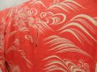 Photo2: 5423T13z1120 Vintage Japanese Kimono Silk FURISODE Wave Dark salmon (2)
