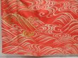 Photo6: 5423T13z1120 Vintage Japanese Kimono Silk FURISODE Wave Dark salmon (6)