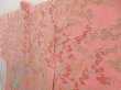 Photo2: 5423T01z710 Vintage Japanese Kimono Silk HAORI Plum blossom Pink (2)