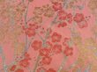 Photo6: 5423T01z710 Vintage Japanese Kimono Silk HAORI Plum blossom Pink (6)