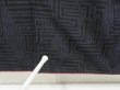 Photo6: 5423T05z760 Vintage Japanese Kimono Silk TSUMUGI  Black (6)