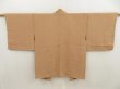 Photo1: 5427T01z520 Vintage Japanese Kimono Silk HAORI Shibakusa Dark champagne (1)