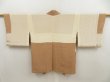 Photo6: 5427T01z520 Vintage Japanese Kimono Silk HAORI Shibakusa Dark champagne (6)