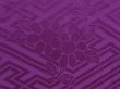 Photo4: 5427T02z560 Vintage Japanese Kimono Silk HAORI Flowers Purple (4)
