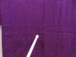 Photo5: 5427T02z560 Vintage Japanese Kimono Silk HAORI Flowers Purple (5)