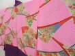 Photo8: 5427T02z560 Vintage Japanese Kimono Silk HAORI Flowers Purple (8)