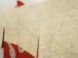 Photo8: 5427T04z400 Vintage Japanese Kimono Silk HAORI Flowers Dark orange (8)