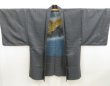 Photo6: 5427T07z720 Vintage Japanese Kimono Wool Men's HAORI Tiger Gray (6)
