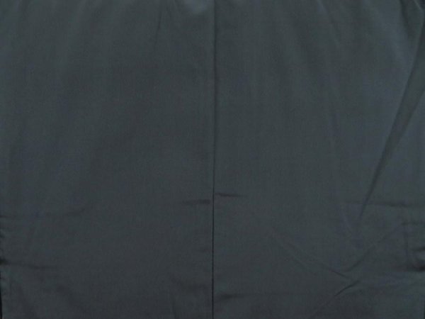 Photo3: 5427T09z920 Vintage Japanese Kimono Silk Men's  Plain Dark gray (3)