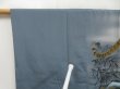Photo5: 5427T10z310 Vintage Japanese Kimono Synthetic Men's JUBAN Tiger Blue-Gray (5)
