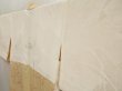 Photo7: 5501T01z520 Vintage Japanese Kimono Silk HAORI Flower Light cream (7)