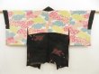 Photo6: 5501T02z560 Vintage Japanese Kimono Silk HAORI Temple Black (6)