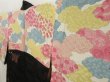 Photo7: 5501T02z560 Vintage Japanese Kimono Silk HAORI Temple Black (7)