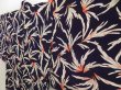 Photo2: 5501T04z360 Vintage Japanese Kimono Silk HAORI  Dark purple (2)