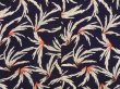 Photo3: 5501T04z360 Vintage Japanese Kimono Silk HAORI  Dark purple (3)