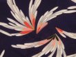 Photo4: 5501T04z360 Vintage Japanese Kimono Silk HAORI  Dark purple (4)