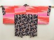 Photo6: 5501T04z360 Vintage Japanese Kimono Silk HAORI  Dark purple (6)