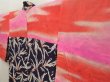 Photo7: 5501T04z360 Vintage Japanese Kimono Silk HAORI  Dark purple (7)