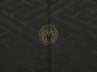 Photo5: 5501T06z440 Vintage Japanese Kimono Silk HAORI Sayagata Black (5)
