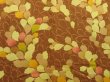 Photo3: 5501T07z540 Vintage Japanese Kimono Silk HAORI Leaf Light brown (3)