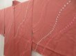 Photo2: 5501T08z530 Vintage Japanese Kimono Silk HAORI  Pink-Brown (2)